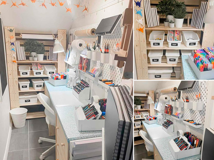 Ikea kids craft shop storage