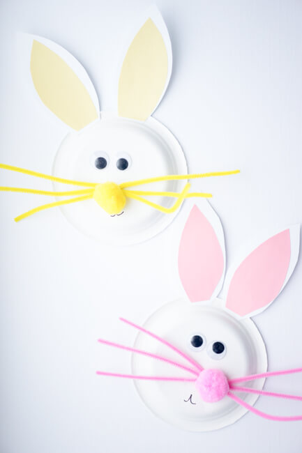 How to make a Straw Bunny - Fun Easter Craft for Kids 