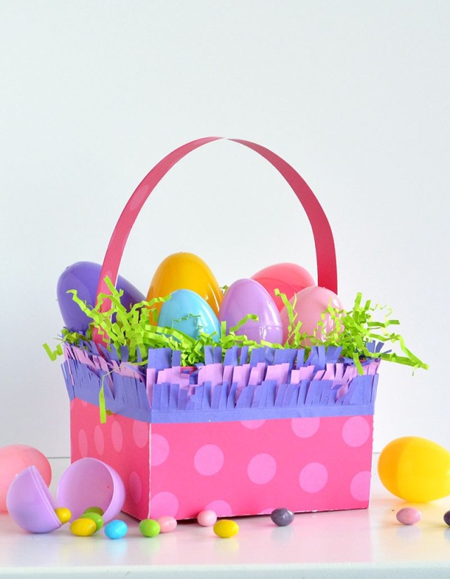 Easy Easter Egg Basket DIY  Easter Crafts for Kids 