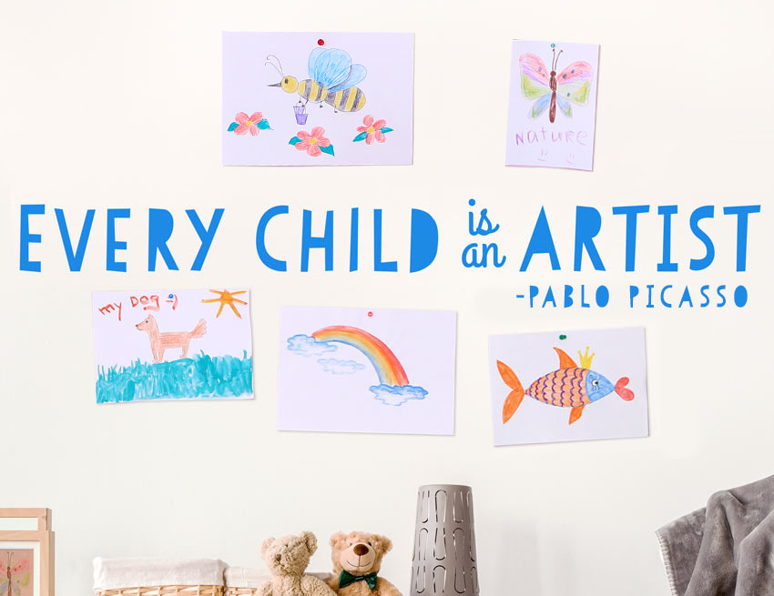 11 Ways of Displaying your Child’s Artwork